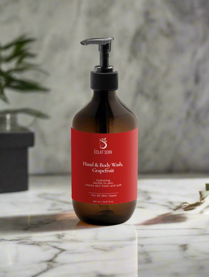 Eclat Soin Natural Hand and Body Wash in Grapefruit with Moisturizing Formula for All Skin Types